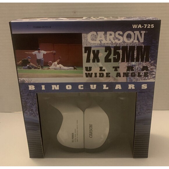 CARSON  Binoculars, Compact, 7x25mm ultra wide angle - Picture 1 of 3